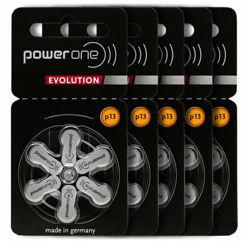 Power One Evolution Size 13 Hearing Aid Batteries - 1.45V