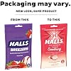 Halls Breezers Drops Cool Creamy Strawberry 25 ea (Pack of 4)