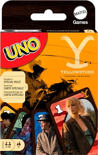 Mattel Games UNO Yellowstone Card Game for Kids, Adults, Families & Parties with Deck & Special Rule...
