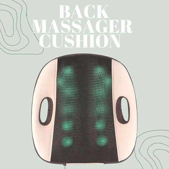 Acupression Blue Idea Back Massager Cushion Multifunction 360° Up and Down 12 Rubbing Balls Full Body Pain Relief Massager For Neck, Back, Calf, Shoulder, Palm, Lower Leg, Thigh Relaxation massager