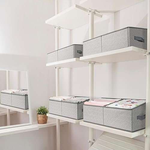 Miniatura 4 de Alipis Armario Caja de almacenamiento plegable estante cesta armario caja portátil organizador cajón juguete con cubierta cesta de almacenamiento