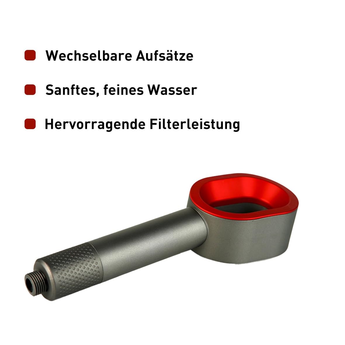 Doodle Duschkopf Mit Filter, Weiß | Hochdruck Massage, Gegen Kalk, Entfernt Harten Wasser Rest-Chlor & Schwermetall, Mit Zubehör