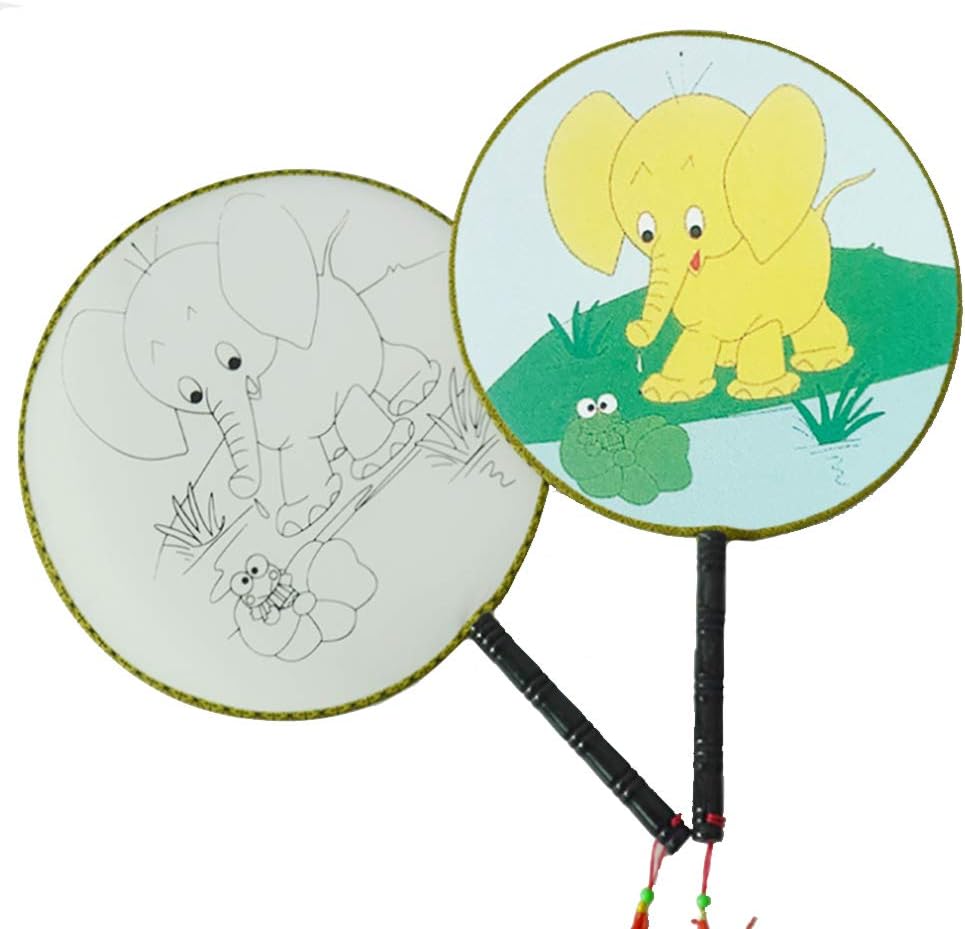 団扇 うちわ 手作り シルクうちわ 手描きうちわ 白無地うちわ 絵や文字が描けます