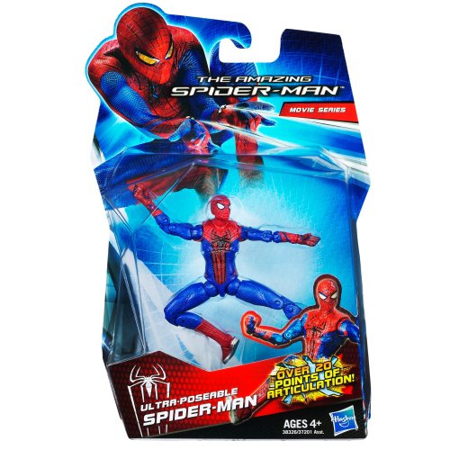 Hasbro Amazing Spiderman Movie 3.75 Inch Action Figure Ultra Poseable Spiderman Over.