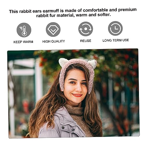 1pc Plush Cat Ear Earmuff for Soft and Warm Ear Protector Cute Hairband for Outdoor Use for Girls and Students Cozy and Design2