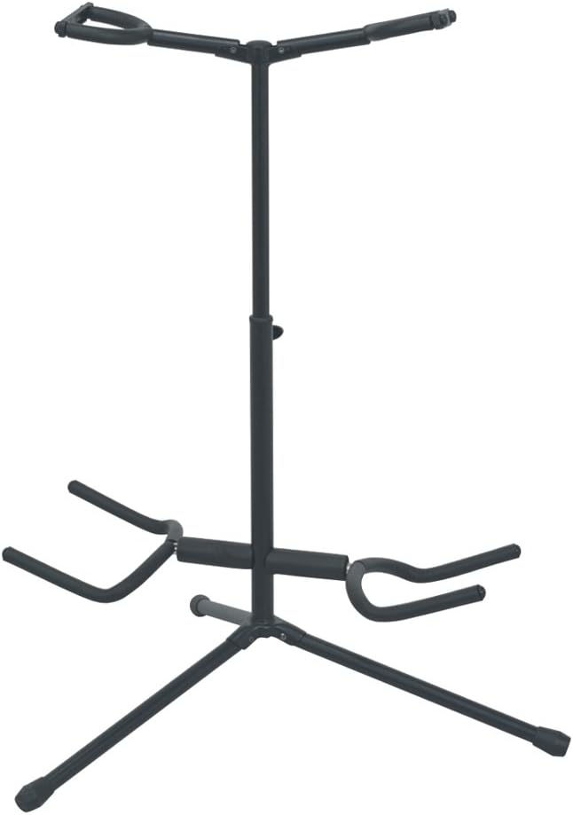 TGGS36 Double Guitar Stand with Tripod Base, Black