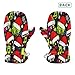 miaozhen Christmas Hat Fashion Print cute fleece mittens toddler snow gloves mitones para mujer 2-4 Y