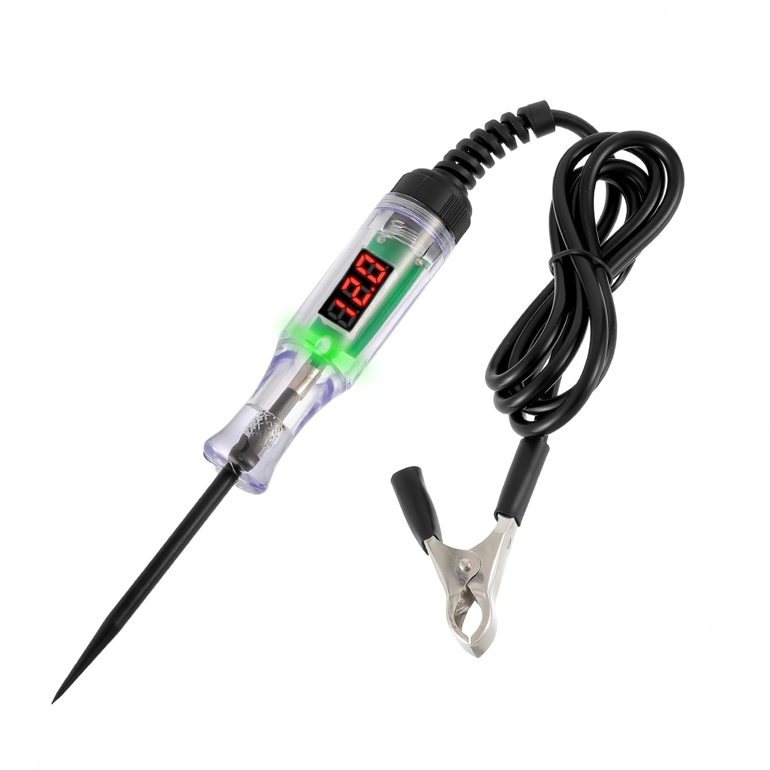 NityaEcommerce Car Circuit Tester, 3V-48V Electrical Volt Test Light with 39.3" Wire Harness, Voltage Measure Tool Kit, Universal for Most Cars, Trucks and Vans (Black #1) 3