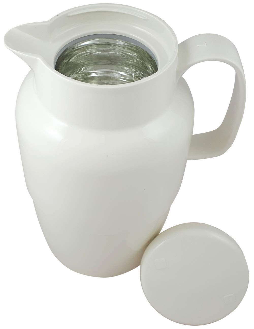 Helios Mondo - Jarra térmica de plástico (2 L), color blanco