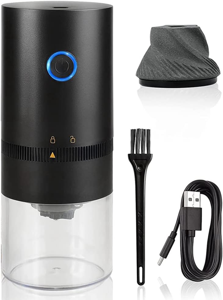 Suuker Cordless Electric Coffee Grinder,Portable USB Rechargeable Automatic Conical Burr Grinder