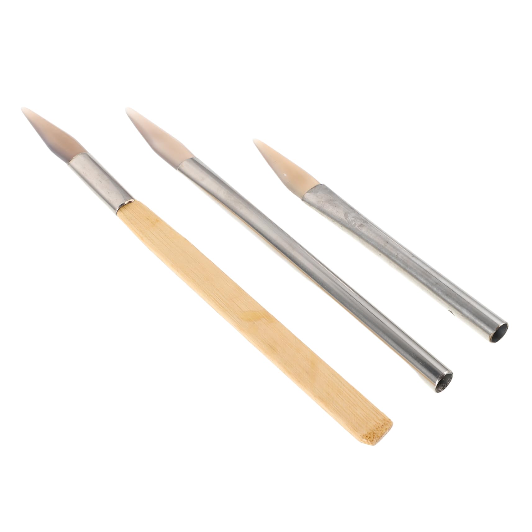 ARTIBETTER Jewelry Polishing Tool 3pcs Agate Burnisher Cutters Jewelry Burnisher for Scratch Repair Shine Enhancement