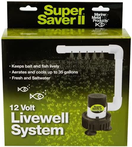 Marine Metal Super Saver Live Well Bait System & Aerator