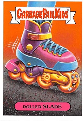 Roller Slade trading card Garbage Pail Kids 90s 2019 Fads #2a (Roller Blade spoof)
