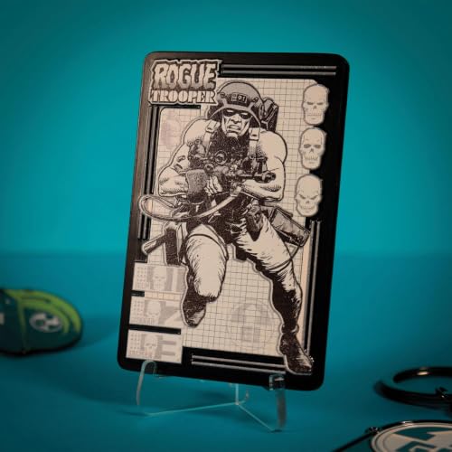 Lingote de metal Rogue Trooper coleccionable de edición limitada con acabado grabado 7