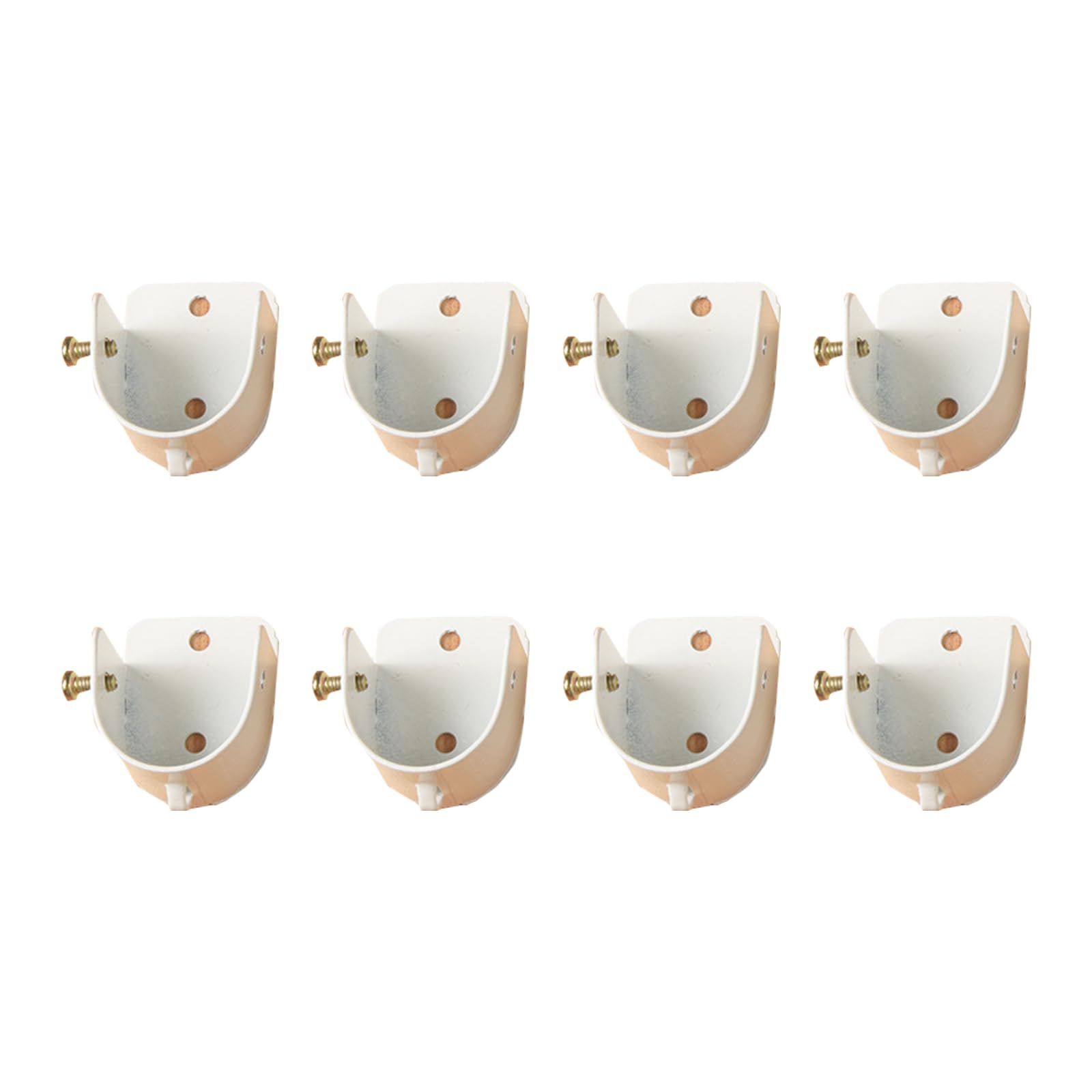 8Pcs Multipurpose Curtain Poles Brackets Simple Setups Home Accessory Portable for Renters and Homeowners Alike Curtain Rod Brackets