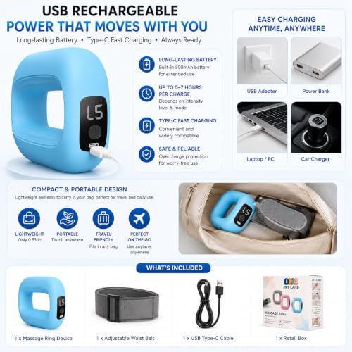 Image of Belly Fat Burner Belt | Wearable Vibration Waist Massager for Men & Women