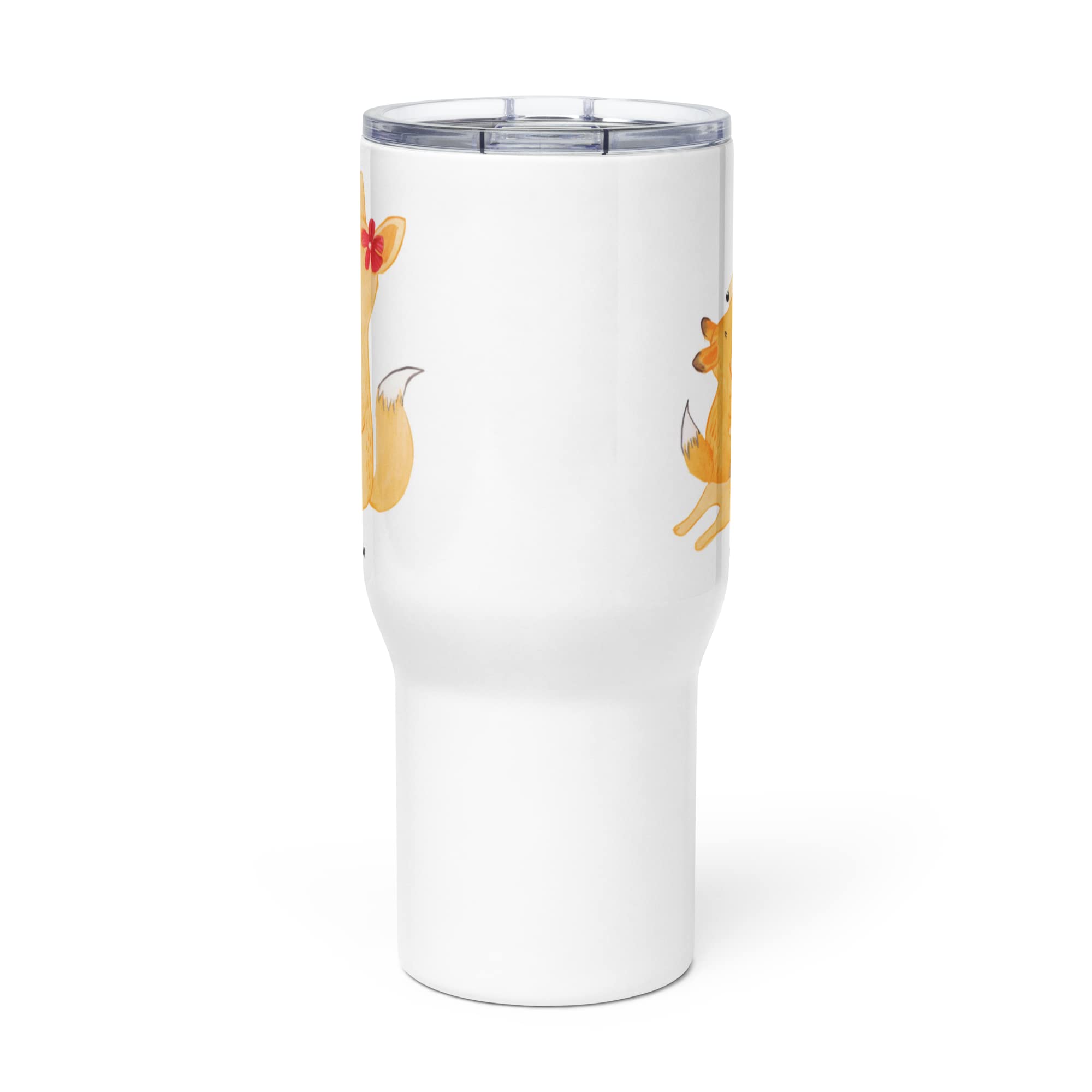 Mr. & Mrs. Panda Thermobecher Fuchs Mama - Geschenk, Teetasse, thermosbecher, Edelstahl Tasse, Schoß, Mutter, Muttertag, Tochter, getränkebecher, Kaffee-to-go-Becher