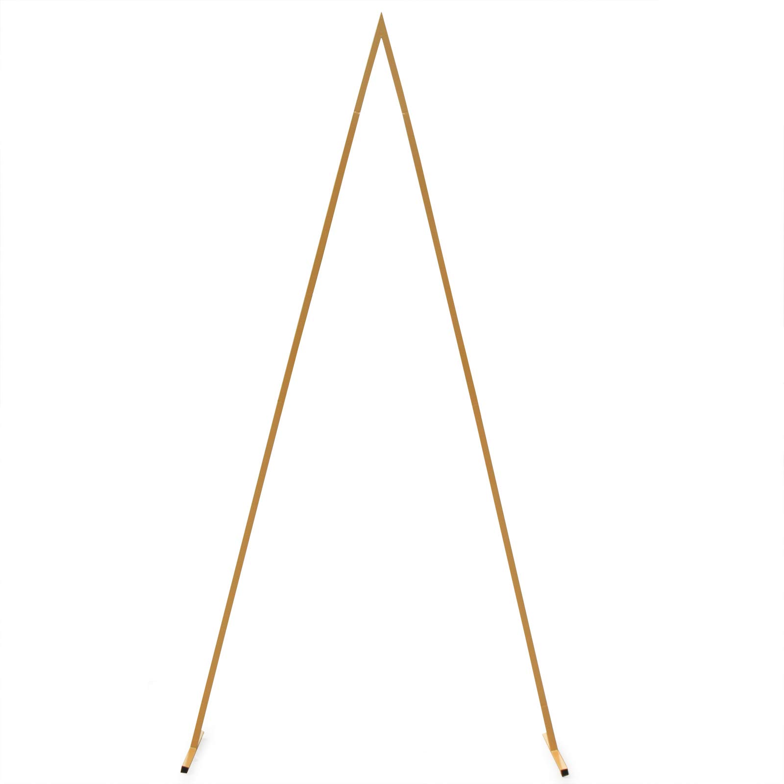YIYIBYUS Portable 2.5 Meters High 25 Square Tube Golden Triangle Metal Arch Background Frame Wedding Photo Background Party Wedding Bracket Strong and Stable