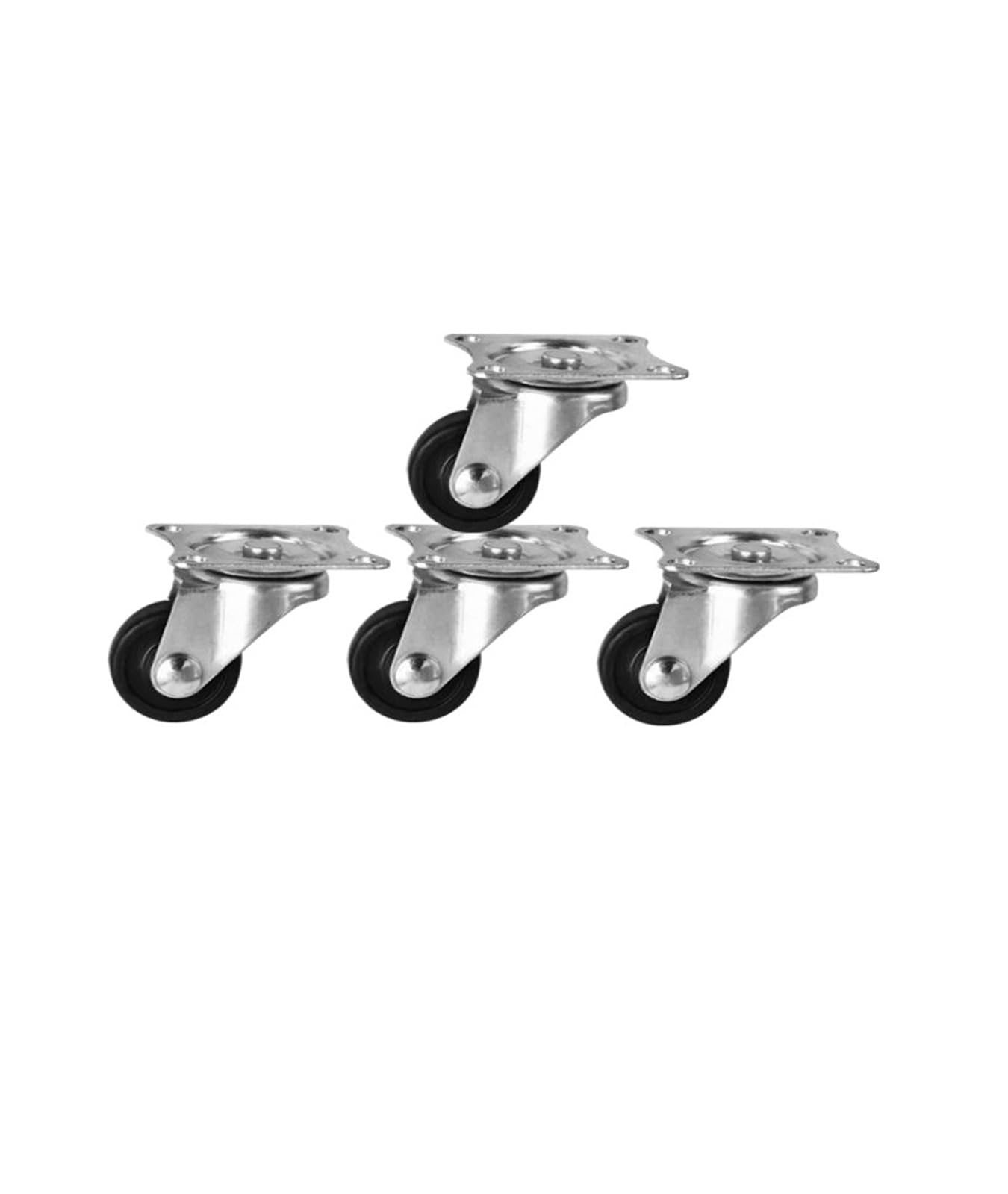 MXXDMOPD Casters 1.25-inch Rubber Universal Wheel Height 4cm Silent Diameter 3cm Beauty Instrument 2