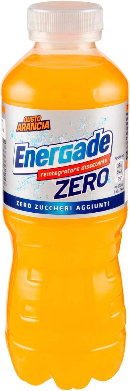 24 x Energade zero Arancia Bevanda Energy Bebida sin azúcar de color naranja