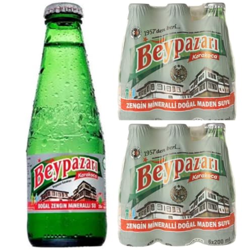 Con Pufai Grocery, agua mineral natural, agua mineral rica con bicarbonato y sodio 200 mililitros x 12 botellas