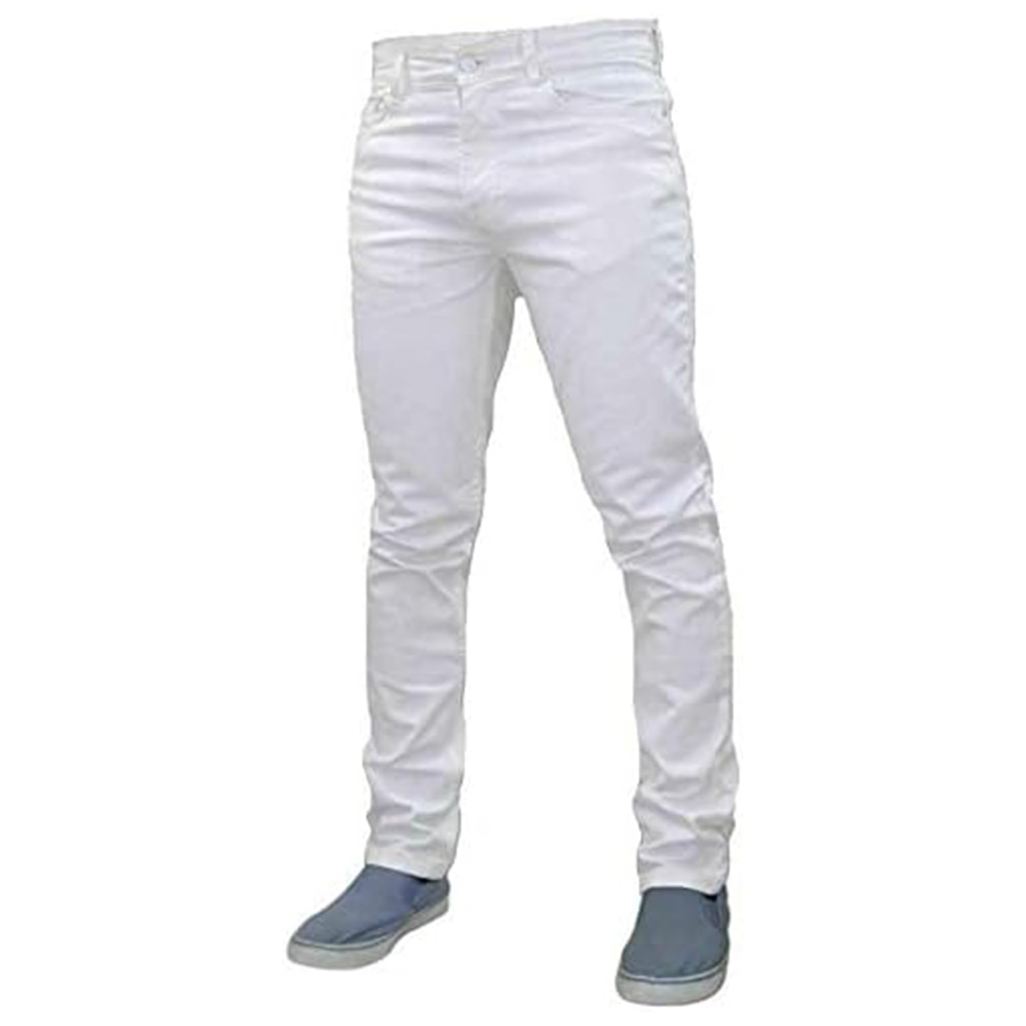 G72New Mens Stretch Straight Leg Slim Fit Classic Basic Regular Size Denim Jeans