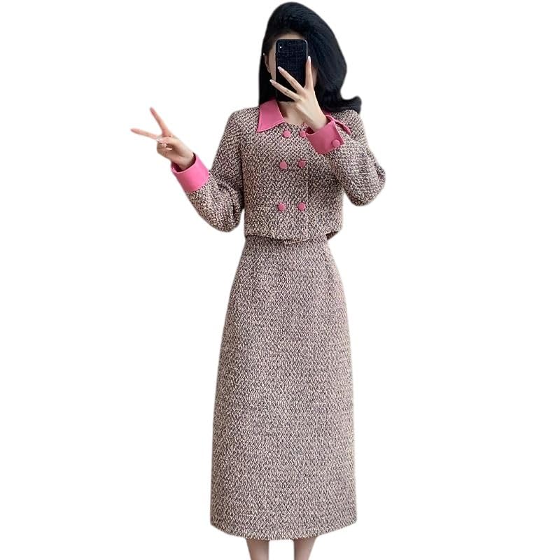 Ensemble veste courte jupe tweed solution tenue chic confortable - 5