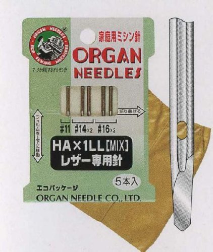 Amazon | オルガン 〔型番:HA×1LL-ミックス〕ミシン針レザー用針HA×LL 