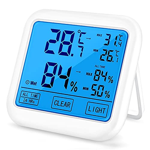 Digital Hygrometer, 4.1" Indoor Thermometer, Room