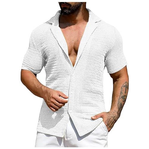 Chemise de plage d'été pour homme en tricot élégante pour vos terrasses et vacances