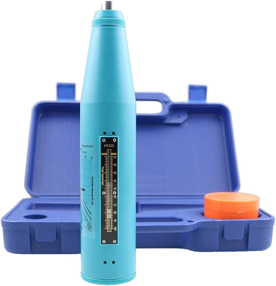 Concrete Test Hammer Rebound Hammer with High Polymer Material Shell 10~60Mpa Test Range Blue