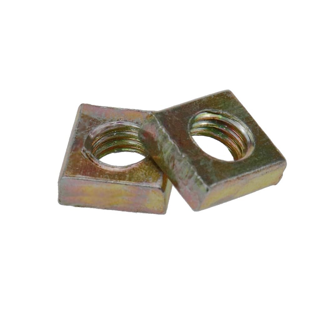 M5 Dadi quadrati, 8 mm x 3 mm, filettatura interna, zincati, filettatura metrica grossa, dadi, assortimento, kit per produzione automobilistica, accessori per hardware elettronico domestico, 100 pezzi