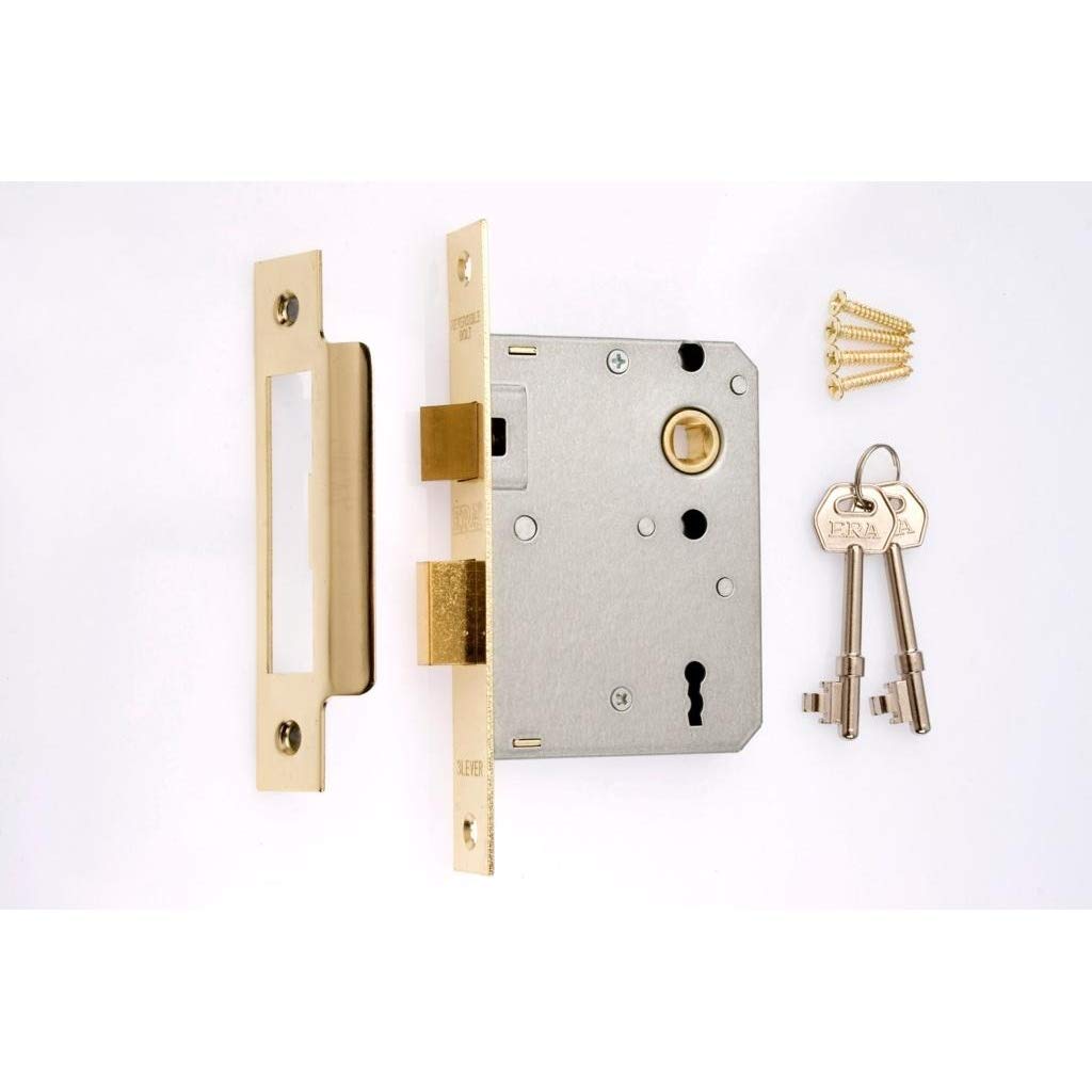 ERA 3 Lever 76mm Mortice Sashlock Polished Nickel Finish