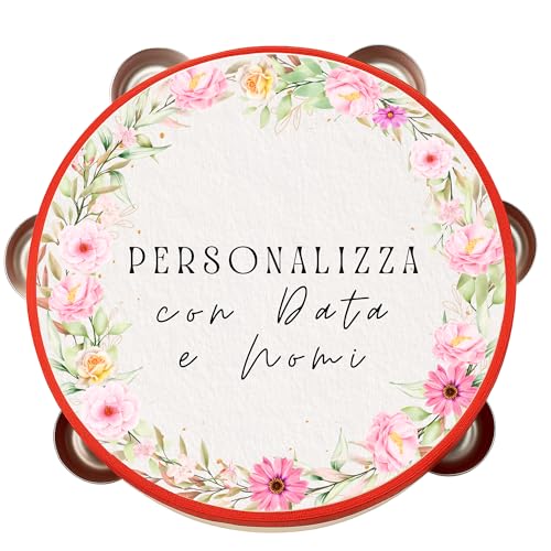 Tambourin personnalisé 18 cm : idée cadeau originale et unique