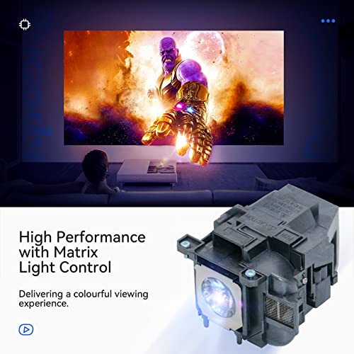 Image of A+ ELPLP78 Replacement Projector Lamp Bulb for Epson Powerlite Home Cinema 600 725HD 730HD 2000 2030 97 98 99W 1222 EB-945 955W 965 S17 S18 W18 W22 X18 X20 X24 X25 EH-TW490 HC2030 HC725 20 Pack