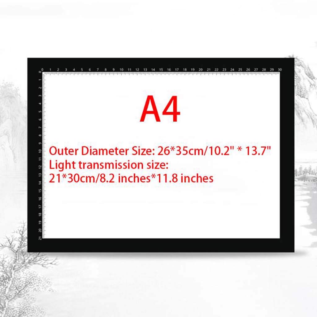 Wmarking UK Tablette Lumineuse Magnétique, Ultra Mince Alimentation Luminosité Réglable Tablette De Dessin À LED Panneau Magnétique Acrylique Boîte À Lumière Dessin Pour Dessin, Calligraphie, Sérigr