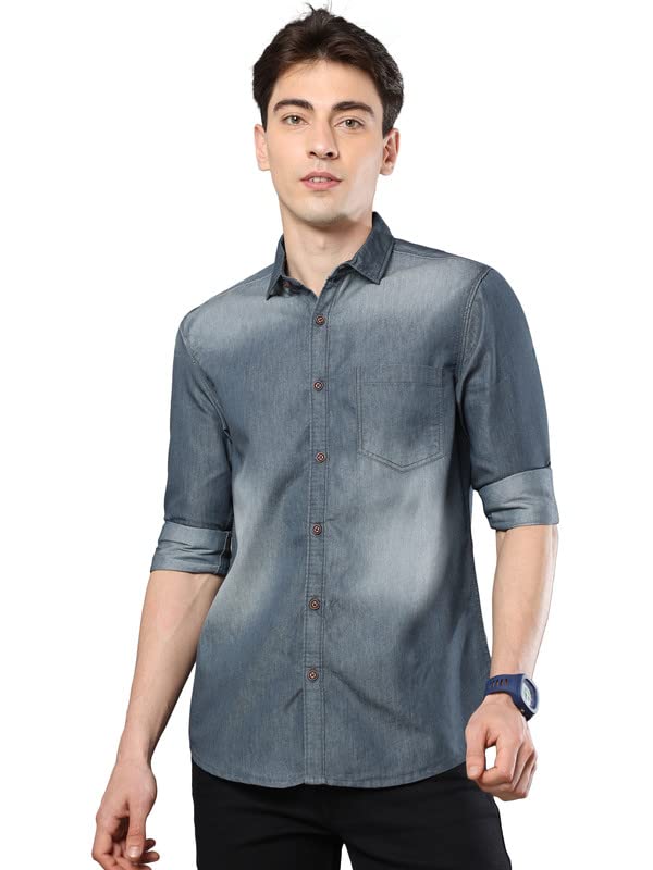 STREETKING Street King Men Denim Casual Shirts
