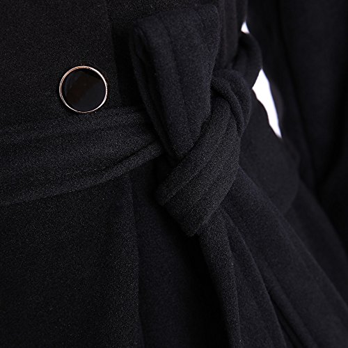 Listha Wool Lapel Trench Parka Coat Women Warm Outwear Long Jacket Overcoat #TOP5