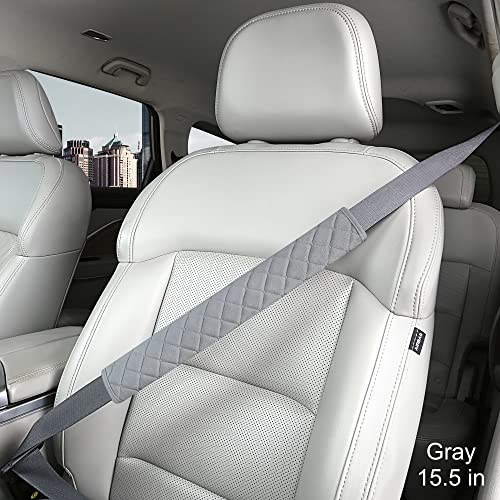 Extra Long Seatbelt Covers For Adults Kids Women & Men, Super Soft Car Seat Belt Strap Cushion For Sedan Suv Trucks, Shoulder Neck Chest Protector Pad, Auto Interior Accessories, 1Pc, Gray 15.5In #TOP1
