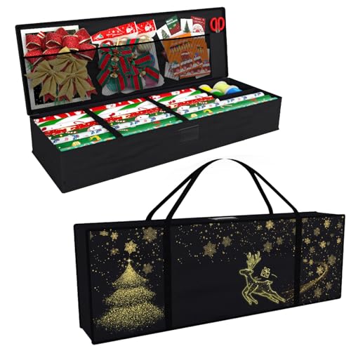 Safana Wrapping Paper Organizer Storage Bag, 42" Durable 600d Oxford