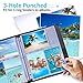 Fabmaker 30 Pack Photo Sleeves for 3 Ring Binder - (4x6, for 180 Photos), Archival Page Protectors, Clear Plastic Refill Pages, Postcard Sleeves, Acid-Free