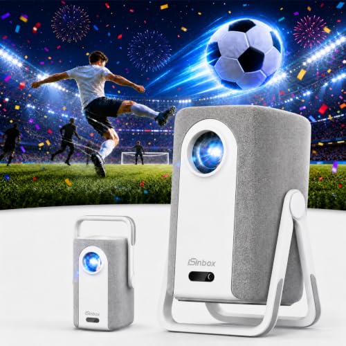 [Short Throw/1500ANSI/Built in Apps] 4K Outdoor Projector with WiFi and Bluetooth, Auto Focus...