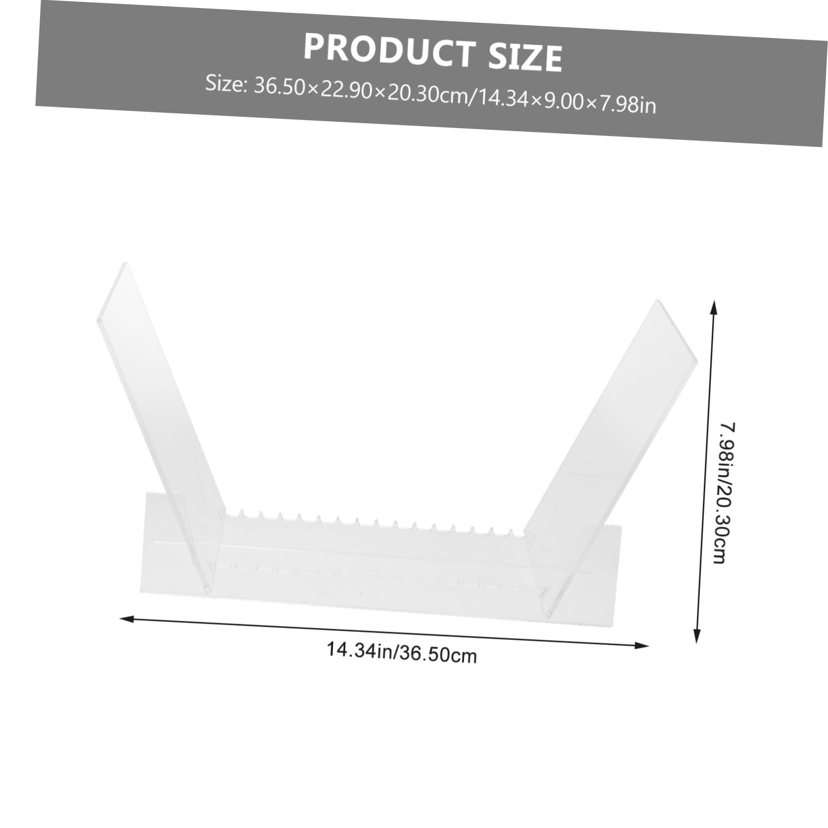 Toyvian Supporto Dischi Vinile in Acrilico Trasparente Resistente Antischeggia Organizer e Mensola per Album Stand Espositore Pratico per Libri e Vinili per Casa e Ufficio