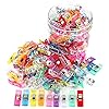 Clips de costura, 100 piezas con caja de plástico, clips de acolchado de alta calidad para suministros de herramientas de manualidades, clips de plástico de colores surtidos para manualidades