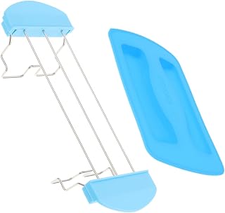 Hoement 1juego Soporte Para Pan Calentador Con Tapa De Rejilla Para Tostadas y Sándwiches Accesorio Para De Cocina Color Azul