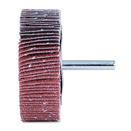 Bha Aluminum Oxide Shank Mounted Flap Wheels, 3” X 1” X 1/4”, 60 Grit - 5 Pack #TOP4