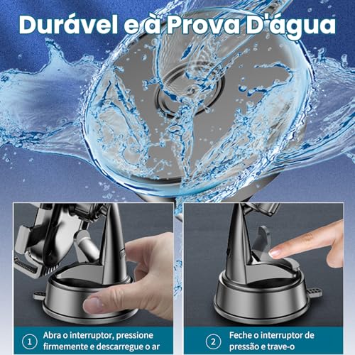 H'MASTON Suporte Celular Carro Ventosa para Celular Suporte Veicular para Celular Rotação De 360° G