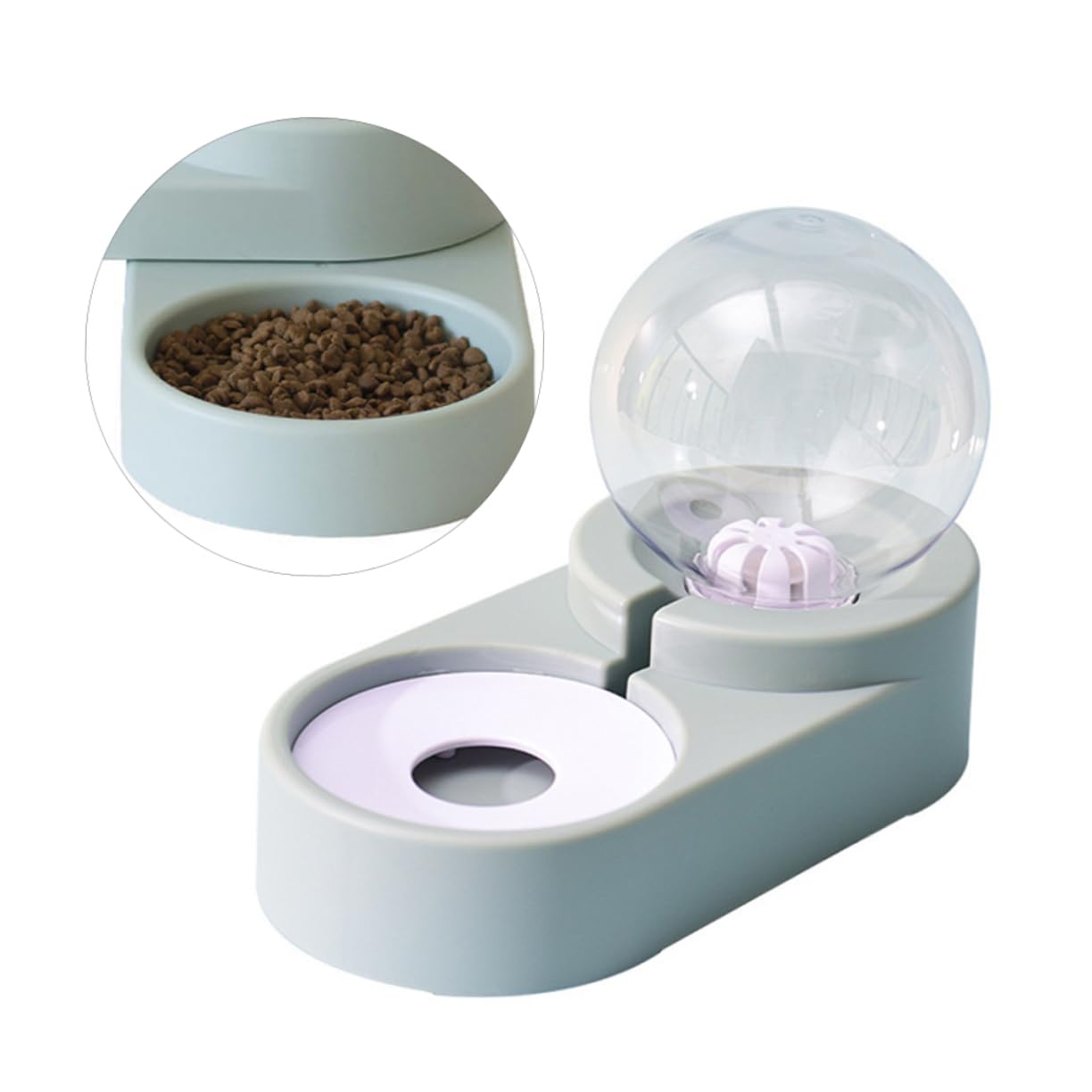 TOYANDONA Automatischer Wasserspender Für Haustiere Doppelnapf in Blau rutschfest Für Hunde Und Katzen Bpa-frei Praktisches Design Für Zuhause Und Tierhandlungen