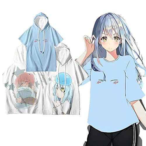 転生したらスライムだった件 Tシャツ 紅丸 朱菜 半袖 キッズ インナーシャツ ティーシャツ コスプレ衣装 フェイクレイヤード 記念シャツ カジュアル日常服 応援服 かわいい ゆったり 夏祭り 花火大会 誕生日 プレゼント (22,4XL)