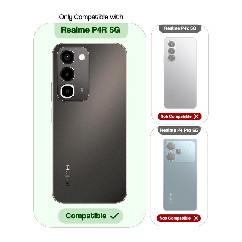 Image of AIBEX Compatible for Realme 16X 5G / Realme Narzo 100X 5G / Realme P4R 5G Flip Cover Leather Finish | Inside TPU with Card Pockets | Wallet Stand | Complete Protection Flip Case Green